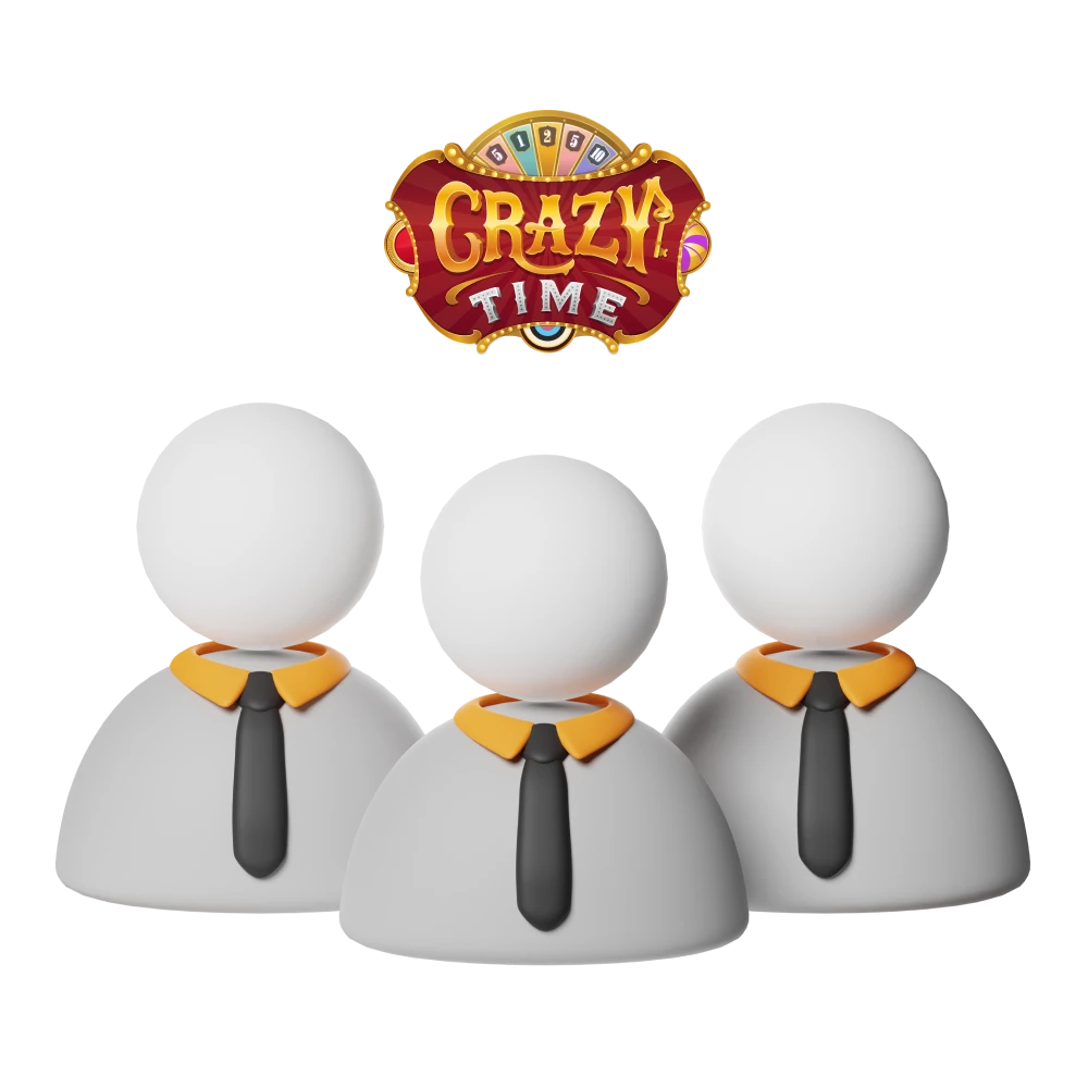 We are a team of professionals who provide information about the Crazy Time live game.