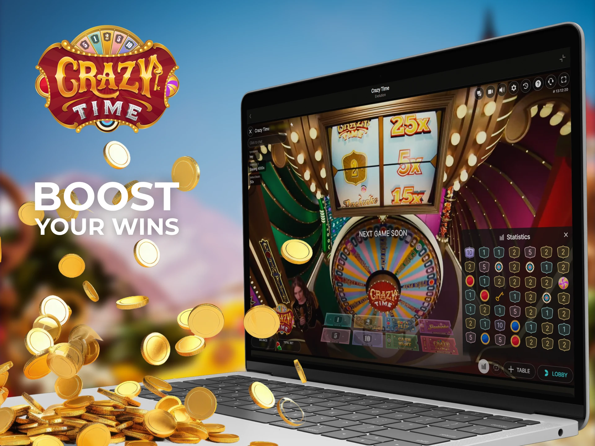 Increase your winnings with strategy in Crazy Time.