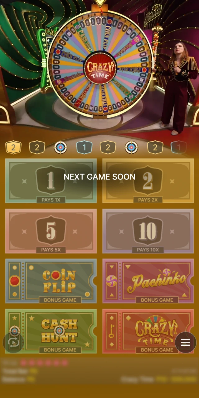 Crazy Time game at Babu88 casino.