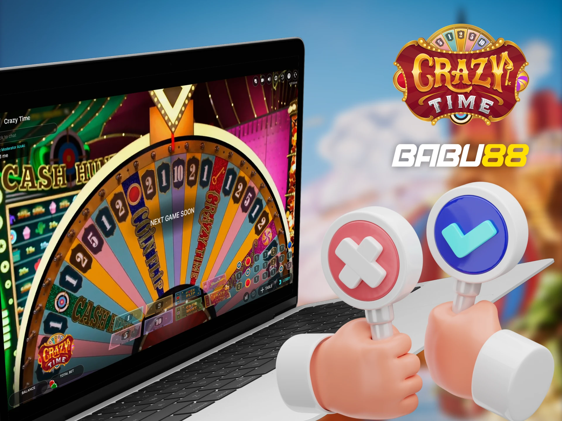 The main pros and cons of the game Crazy Time on Babu88.