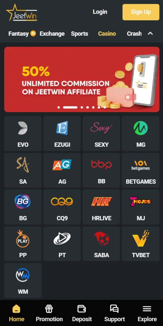 In the Jeetwin casino section you will find the Crazy Time game.