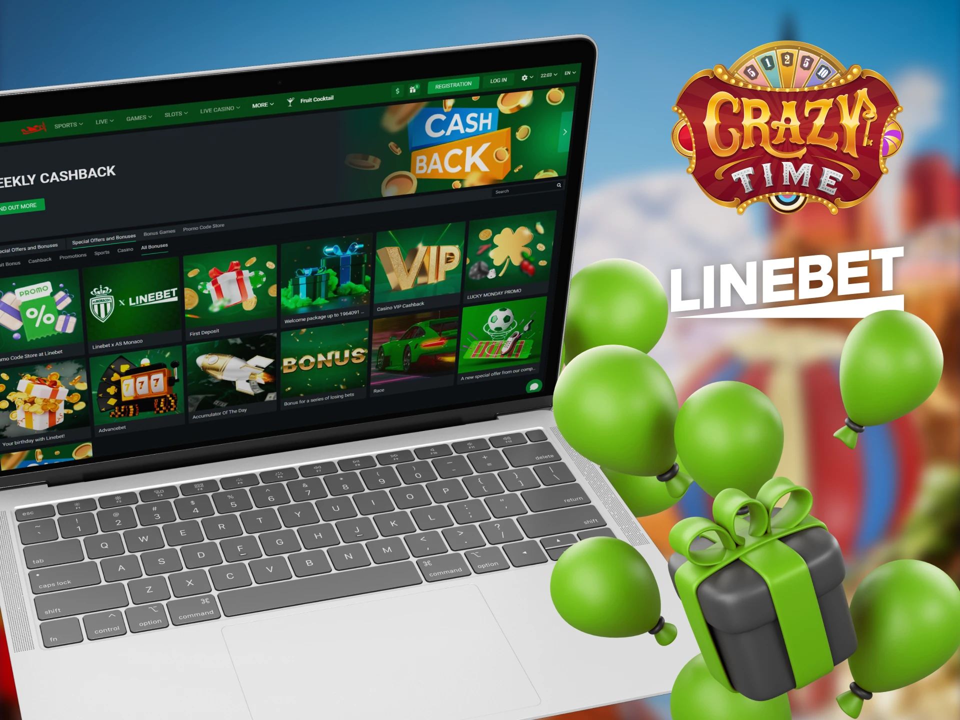 Get these Linebet bonuses for a profitable game at Crazy Time.