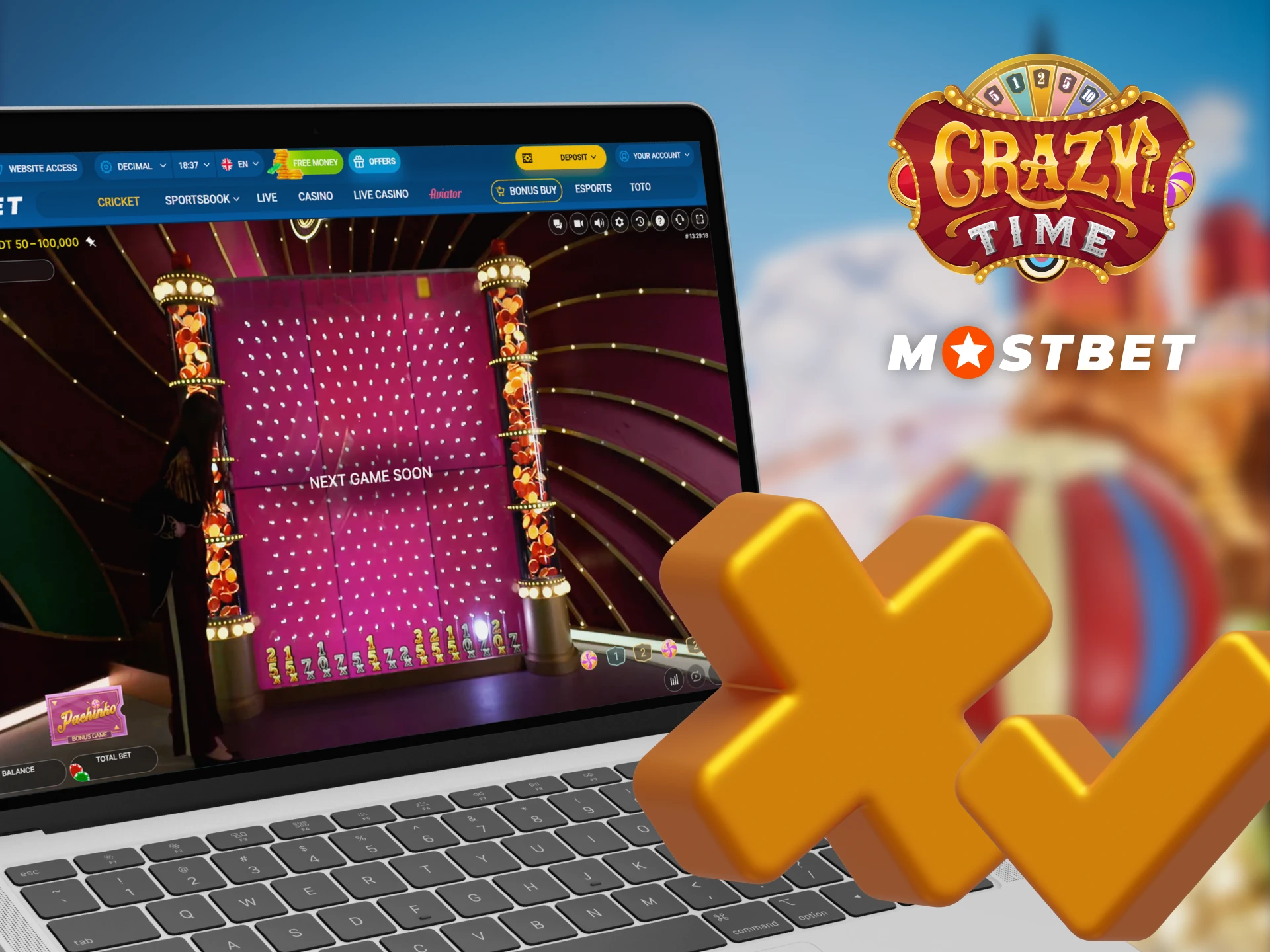 Pros and cons of playing Crazy Time on Mostbet.