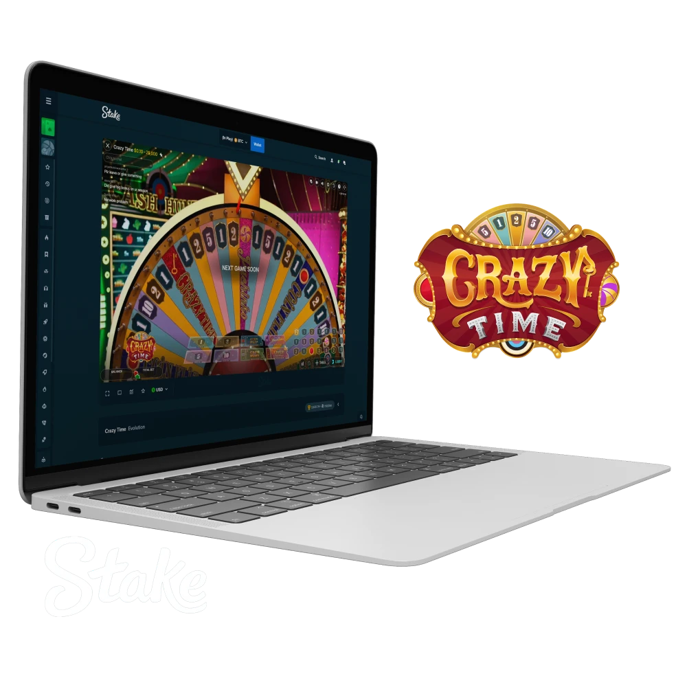 Stake casino is the best place to play Crazy Time.