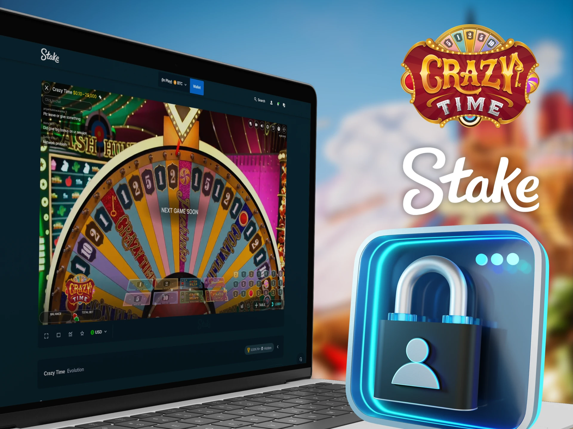 Stake casino will protect your Crazy Time gaming data.