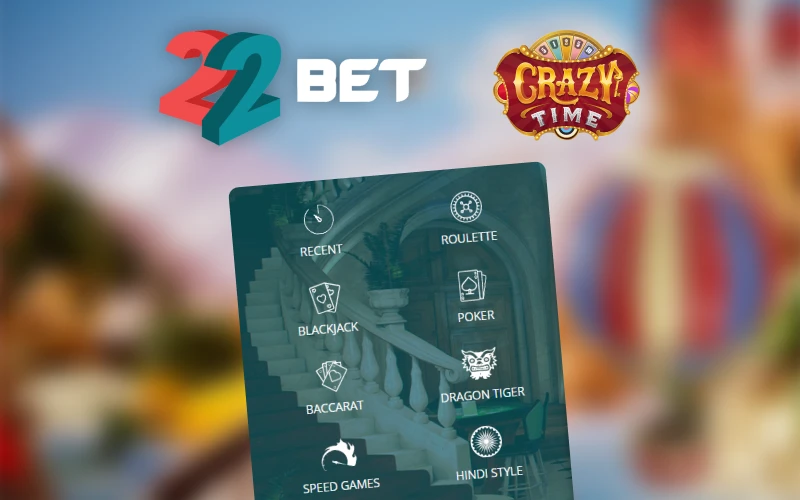 22bet casino offers over 2000 different games.