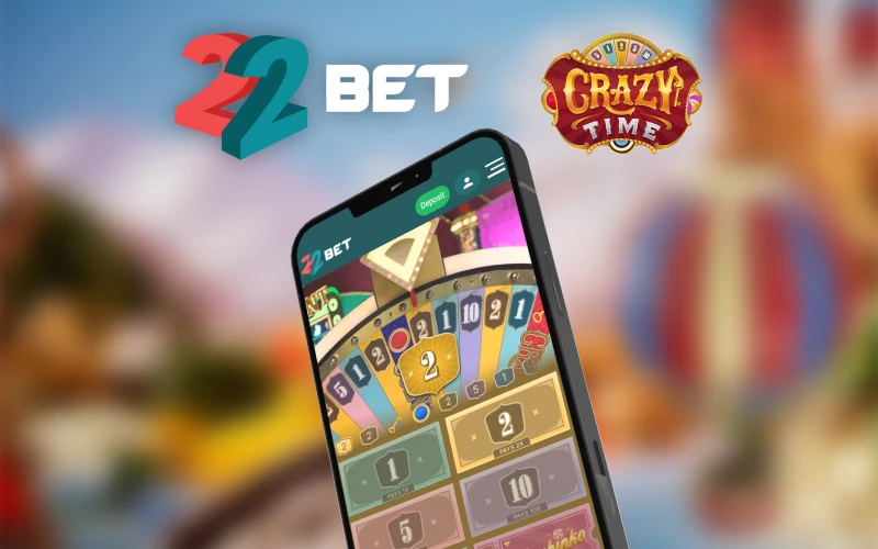 Try using the 22bet casino web app.