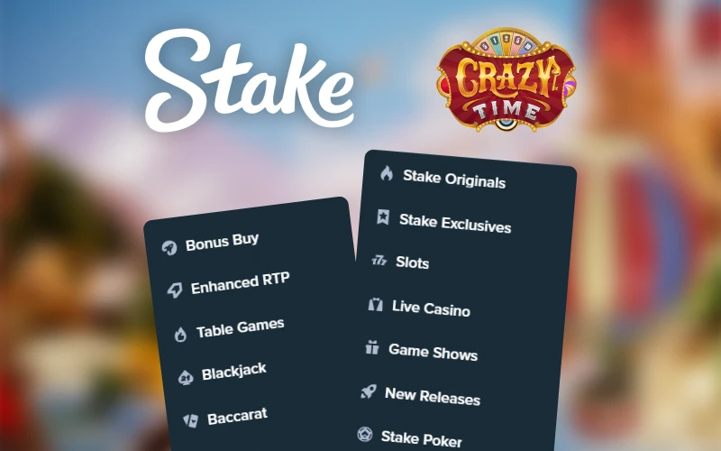 Find over 3400 casino games at Stake.